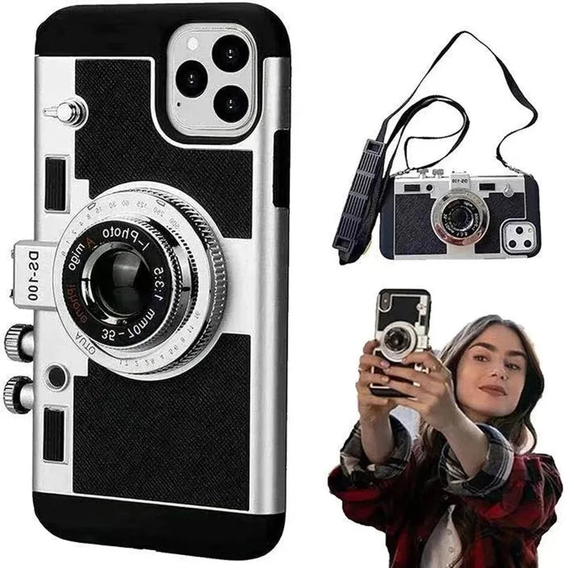 Luxury 3D Camera Phone Case for Samsung