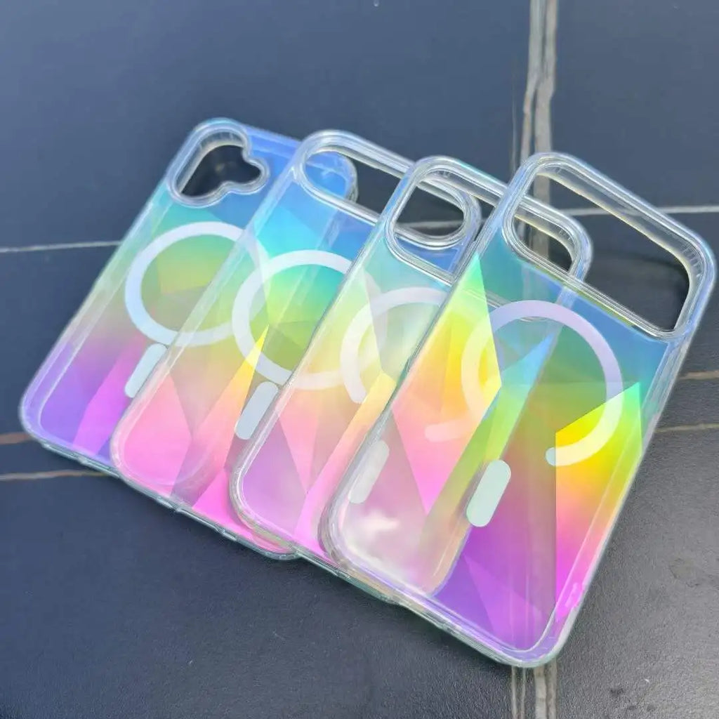 For iPhone 17 Pro Max Color Plated Transparent Color Change Phone