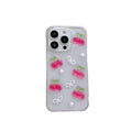3D Cherry iPhone Case with Butterfly & Pearl Design