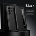 Smart Hibernation Side Window Drop-Proof Magnetic Screen Cover No Flip Answering Calls Leather Case for Samsung
