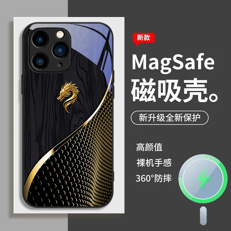 CHAOYIDIAN Electroplated Tempered Glass Shockproof Phone Case
