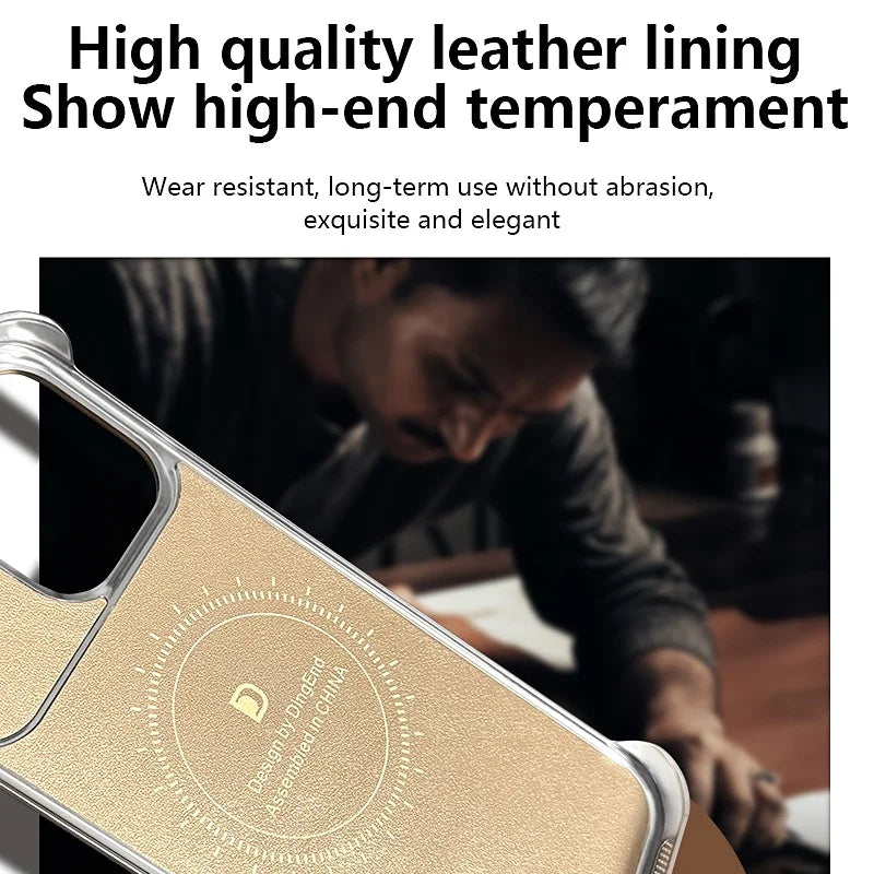 Luxury Frameless Walnut Magnetic Mobile Phone Cases for iPhone