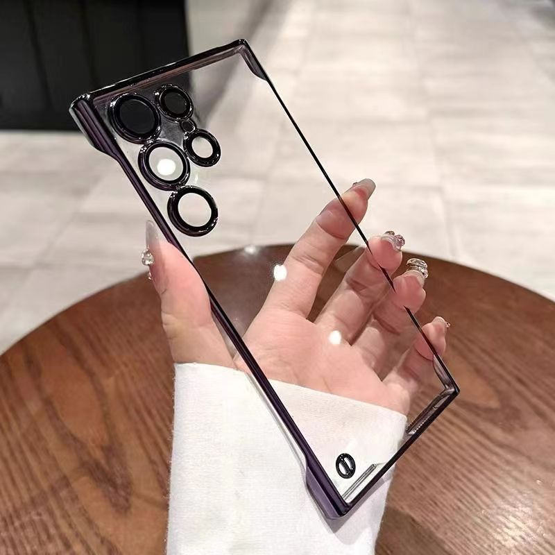 Newskin Magnetic Clear Ultra-Thin Frameless Phone Case with Lens Protective Film for Samsung