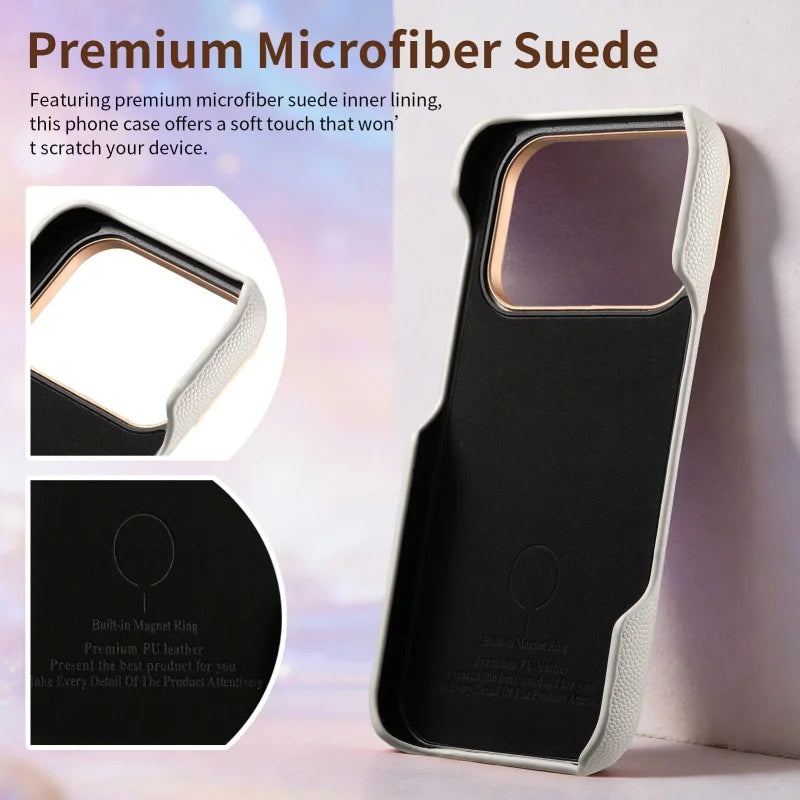 Fashion Magnetic PU Leather Girl Phone Cases for iPhone