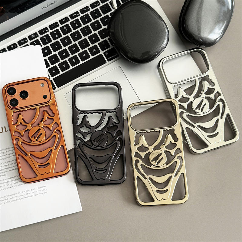 Electroplated Clown Design Phone Case