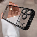 Crystal Clear Electroplated Ultra-Slim Case for iPhone 13 -17Pro Max