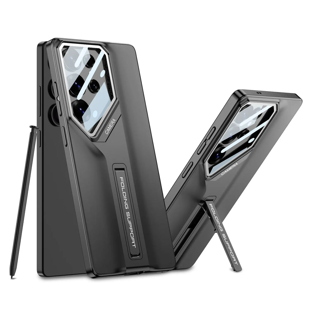New Matte PC Skin Feel Ultra-fast Knife Edge Invisible Stand Phone case for Samsung