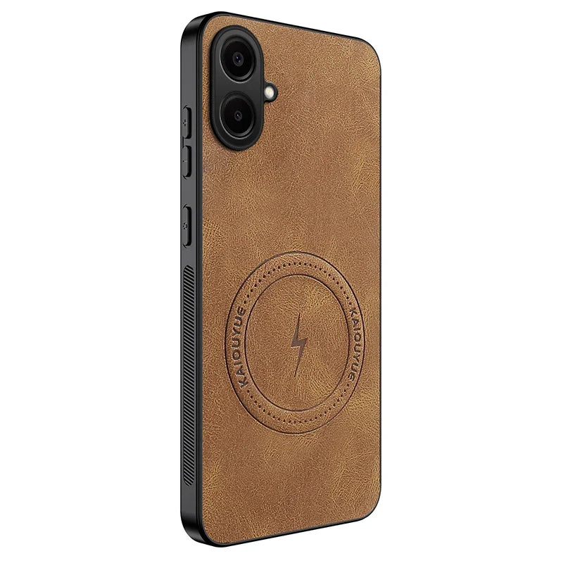 Premium Leather Case for Samsung Galaxy - Magnetic Charge