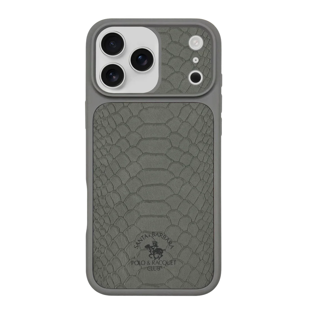 POLO Pure Color Portrait Design Magnetic PU Leather Shockproof Phone Case for 17 Pro
