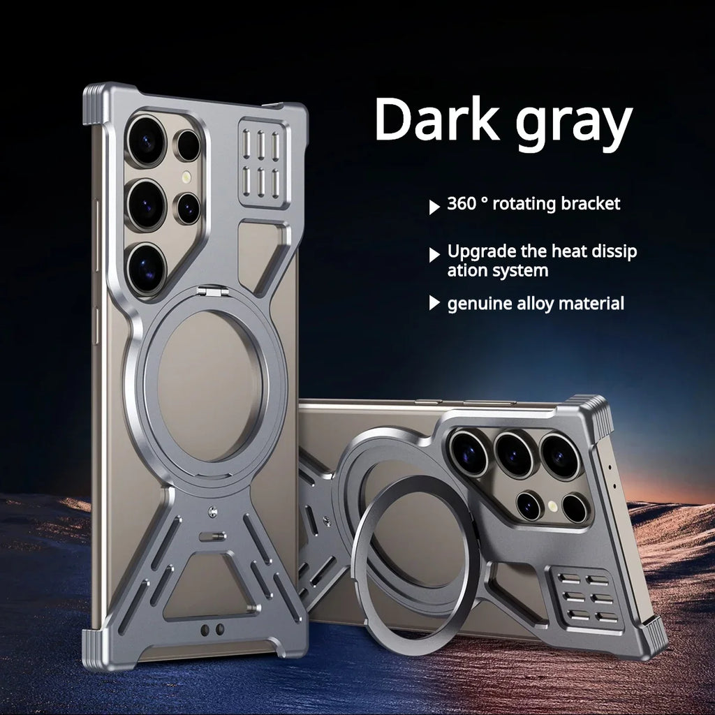 Aluminum Metal Frameless Heat Dissipation Magnetic Phone Case