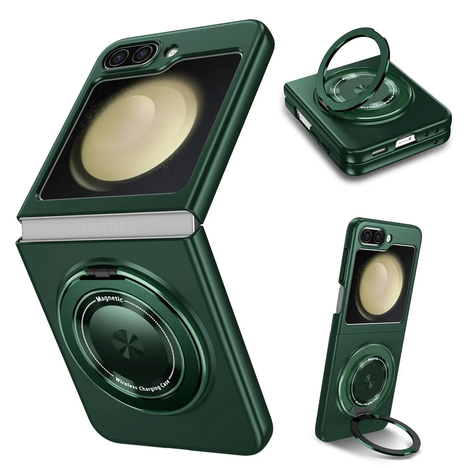 Invisible Folding Kickstand Armor Design Shockproof Magnetic Phone