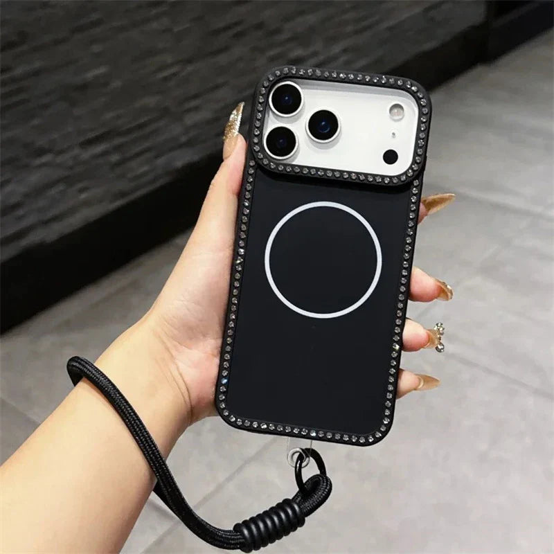 Luxury Glitter Lanyard Case for iPhone