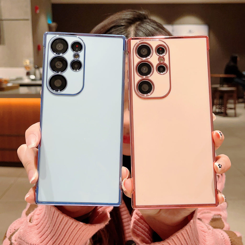 Luxury Plating Shockproof Soft TPU Phone Case for Samsung